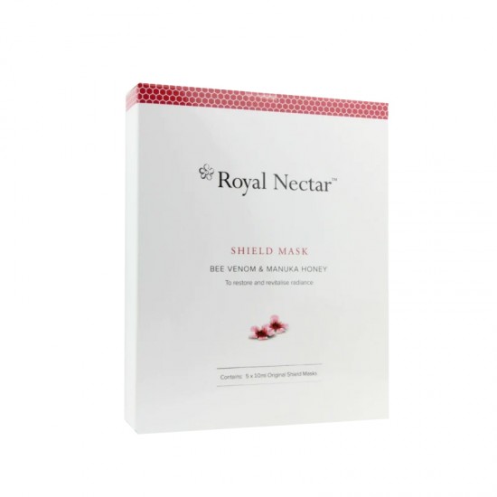 【秒杀】【皇家蜂毒系列买三送8分钟眼膜】Royal Nectar 皇家蜂毒 花蜜蜂毒逆龄水光贴片面膜 深层补水 5片*10ml/盒 保质期：2028.2